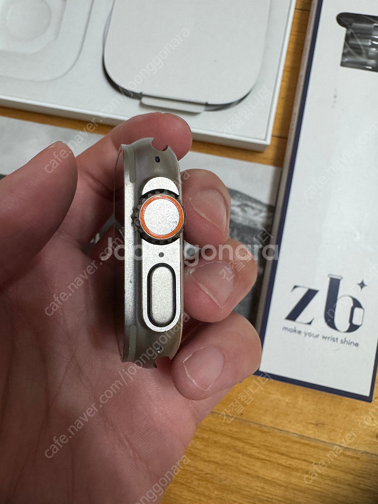 애플워치 울트라 티타늄 49mm 셀룰러 알파인루프 주황...--4