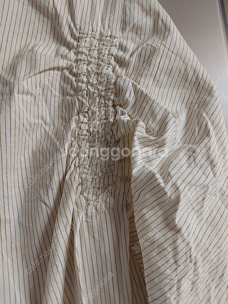 TIME타임 소매셔링 스트라이프 블라우스--6