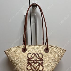 로에베 라탄백 애너그램 브라운 라피아