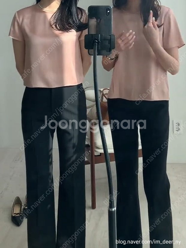 시에 베러에이프릴 크롭 블라우스 (새상품)--1