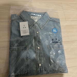 아이앱 스튜디오 데님 셔츠 블루 s,xl 팝니다