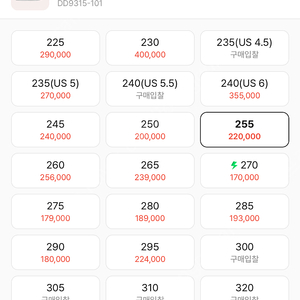 조던 골프 트리플화이트 255 판매