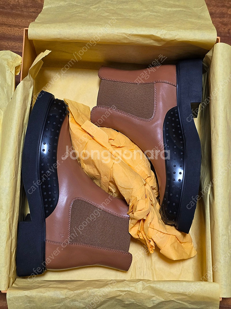 정품 Tod's 토즈 곰마 레더 첼시 부츠 37 새상품--5