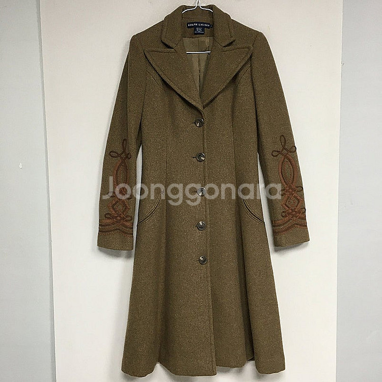 랄프로렌폴로 자수 포인트 플레어 롱 코트 2 / 랑방 마인 오브제 타임 럭키슈에뜨 산드로 마쥬 오르 시에 시스템--0