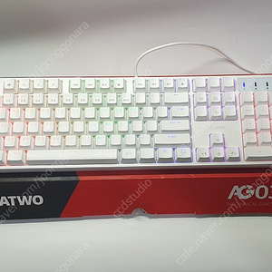 에이투 AG0302 LED 게이밍 기계식 키보드 USB 리니어 적축