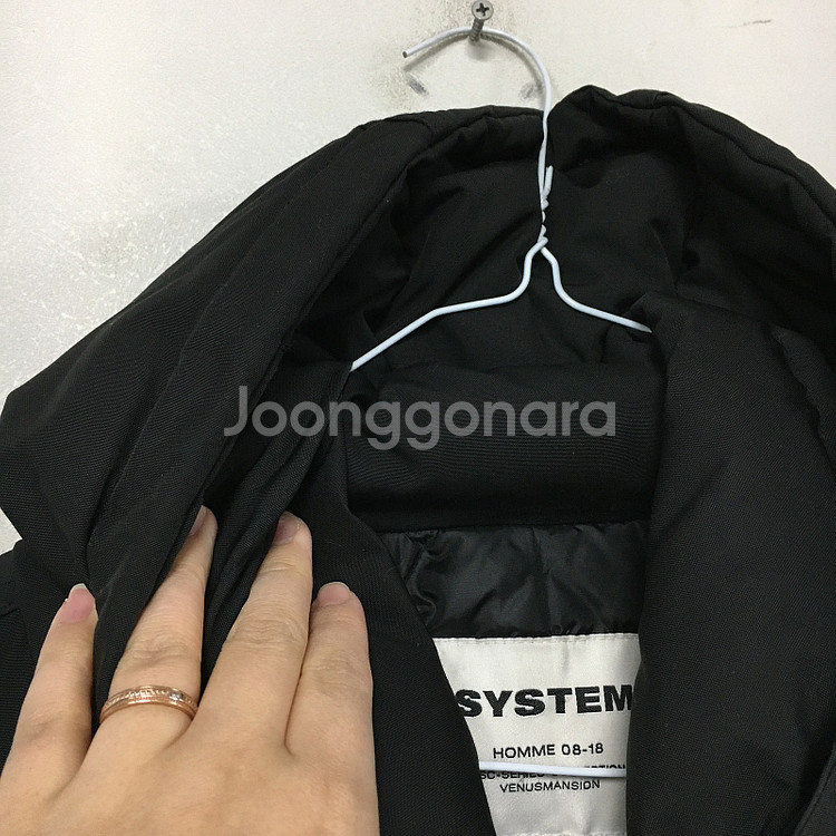 SYSTEM 시스템 옴므 야상 구스 롱패딩 95 / 랑방 마인 오브제 타임 럭키슈에뜨 산드로 마쥬 오르 시에 시스템--3