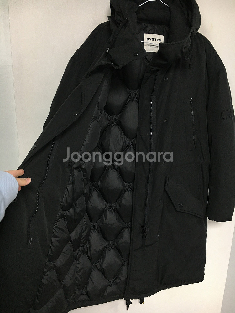 SYSTEM 시스템 옴므 야상 구스 롱패딩 95 / 랑방 마인 오브제 타임 럭키슈에뜨 산드로 마쥬 오르 시에 시스템--5