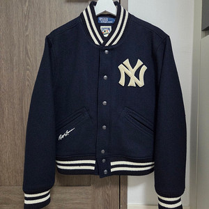 폴로 랄프로렌 x MLB 뉴욕양키스 울 바시티 자켓
