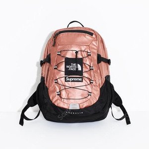 [O/S] 슈프림 (Supreme) x 노스 페이스 (The North Face) 메탈릭 보레앨리스 백팩 로즈 골드