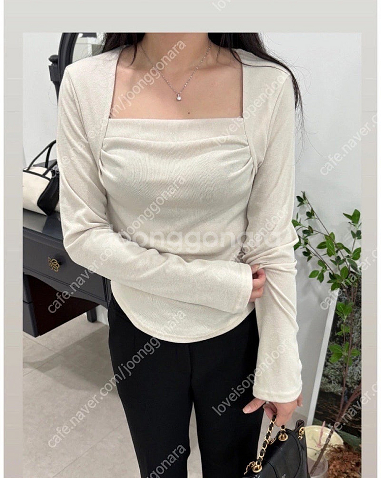 하티66 made 자체제작 볼레로 긴팔 티셔츠--1