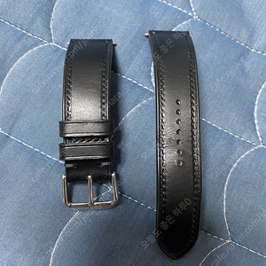 임가스트랩 부테로 올스티치 가죽 시계줄 블랙 20mm