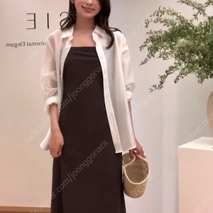 시에 sie 르네 백타이 맥시 드레스 버치브라운 s사이즈ㅡ가격내림