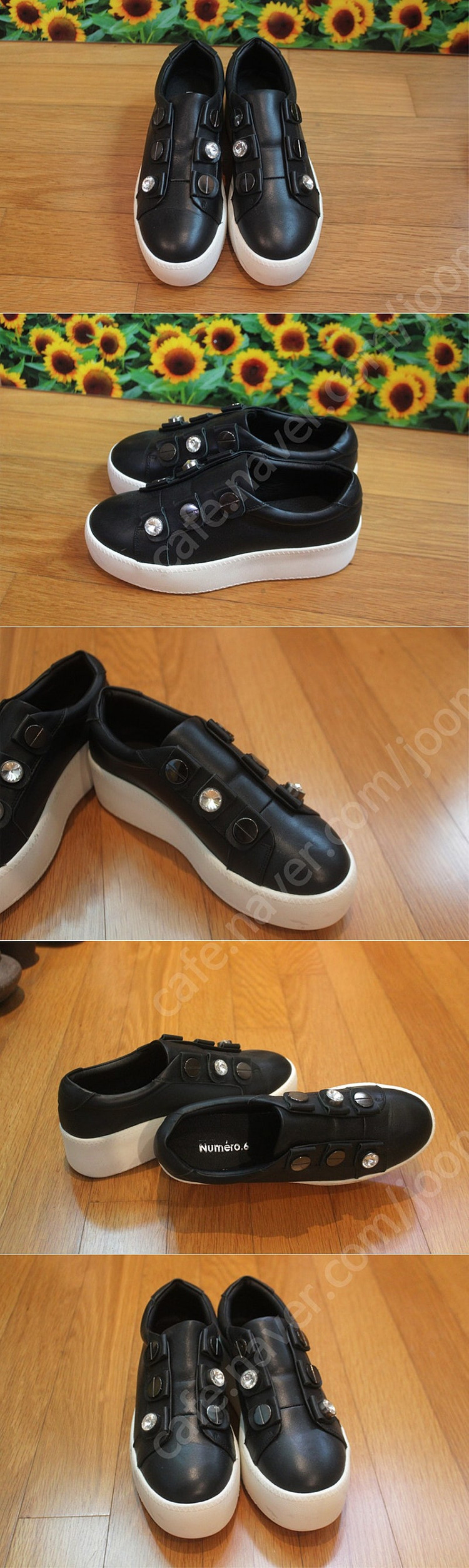 스니커즈 225사이즈 굽 4.5cm 워커 스니커즈225 워커힐225 워커225 운동화225 스니커즈 여성스니커즈 검... 이미지