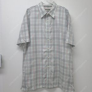 버버리 런던 체크 반팔 셔츠 L