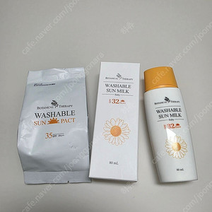 보타니컬테라피 베이비 워셔블 썬밀크+썬팩트 리필(새상품)