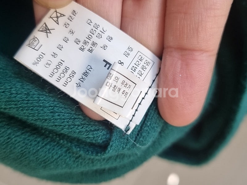 한섬 TIME 타임 포스트모던 울100% 민소매 니트 원피스--7