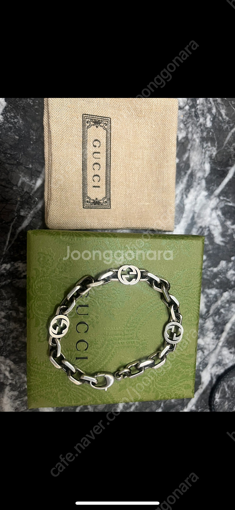 구찌인터로킹팔찌 16호 거의새거--1