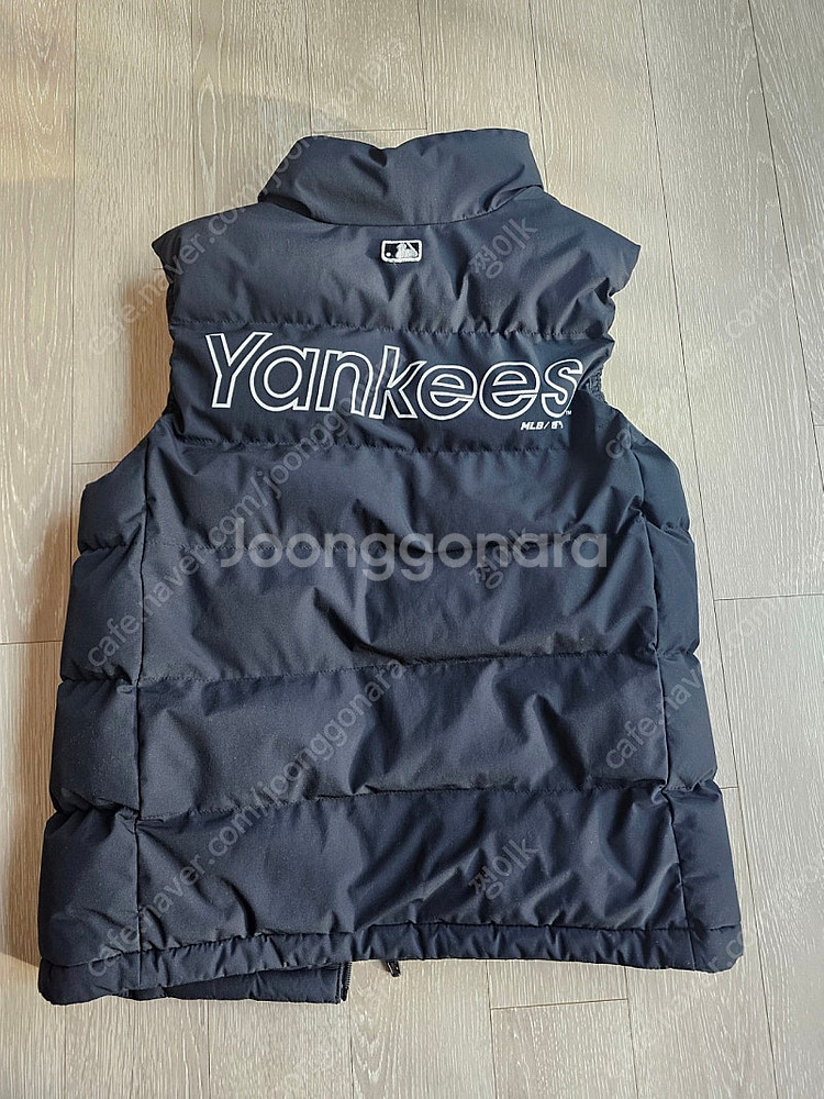MLB 후리스 패딩조끼 세트 145사이즈--4