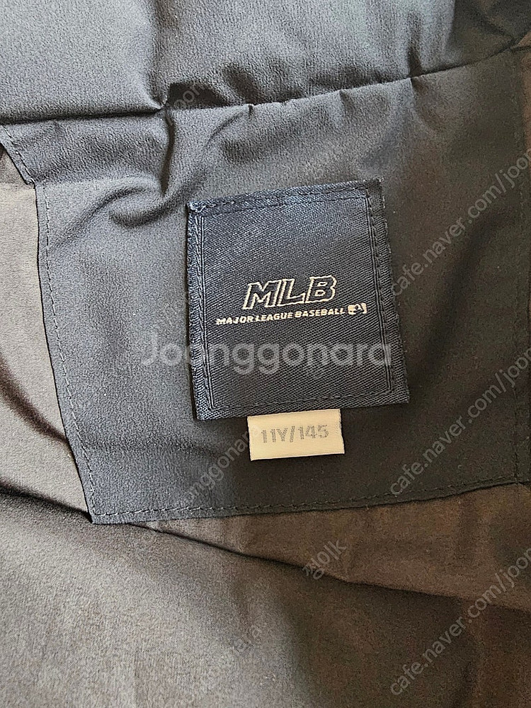 MLB 후리스 패딩조끼 세트 145사이즈--5