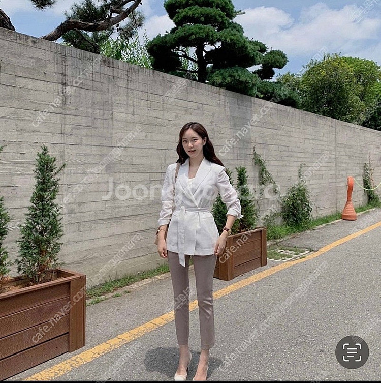 페이지유 린넨 자킷 화이트--0