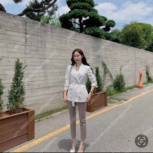 페이지유 린넨 자킷 화이트