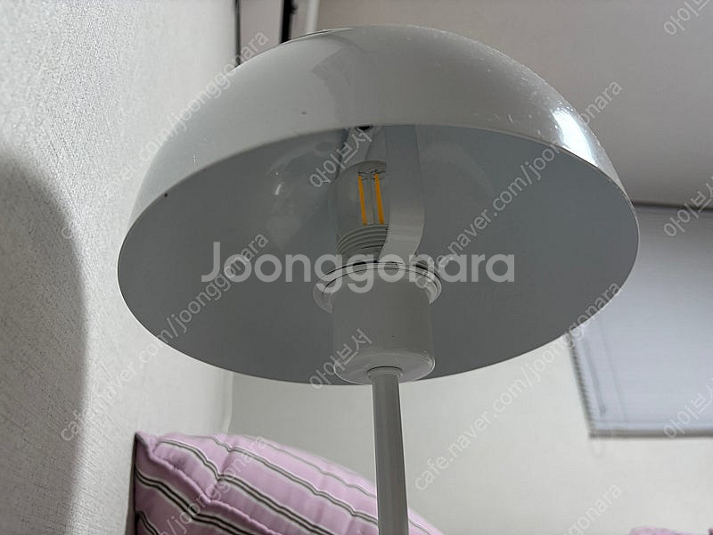 버섯모양 흰색 단스탠드 조명--2