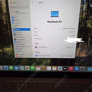 MacBook Air (M4, 13인치, 2025년형) 해외제품