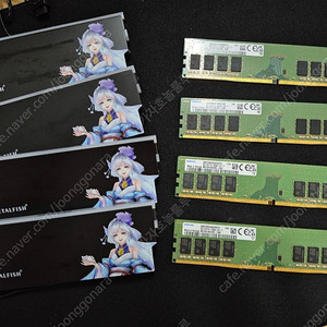 삼성 DDR4 8기가 × 4 , Led방열판 팝니다.