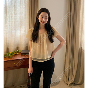 레이어드 쉬어 블라우스