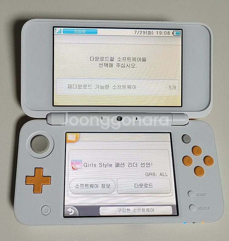 뉴 닌텐도 2ds xl 뉴투다수 화이트 오렌지 걸즈 스...--8