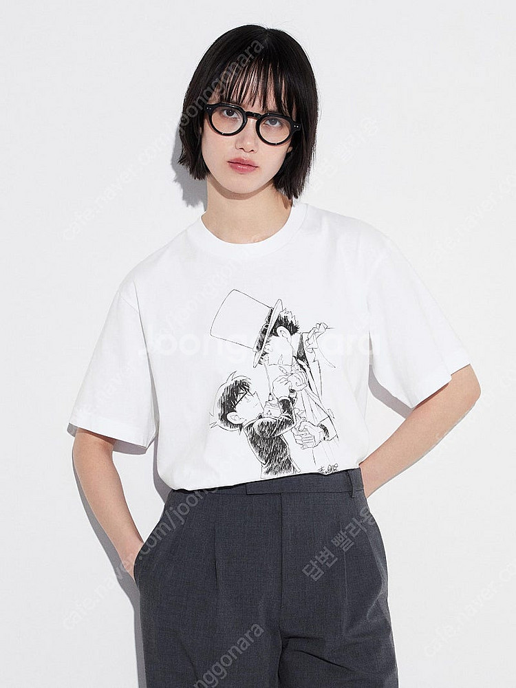 유니클로 명탐정코난 콜라보 괴도키드 XL 반팔 티셔츠--2