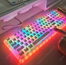 아크릴 RGB키보드 핫스왑지원--0