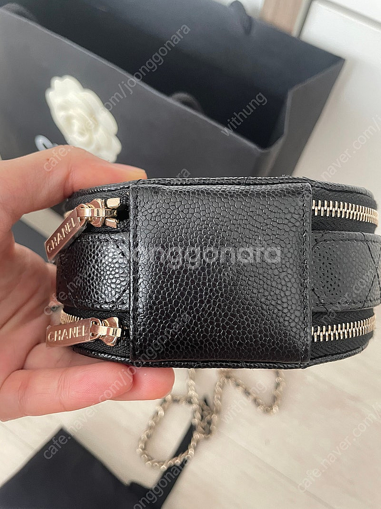 샤넬 캐비어 동그리 탑핸들--4