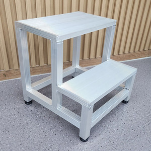 알미늄 2단 계단 작업대 경량발판