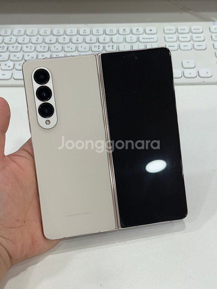 갤럭시Z폴드4 (F936) 베이지 256GB 무잔상 공...--7