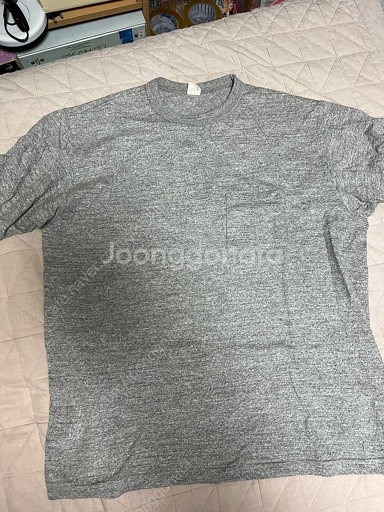 XXL 웨어하우스 4601 티셔츠 화이트 그레이--2