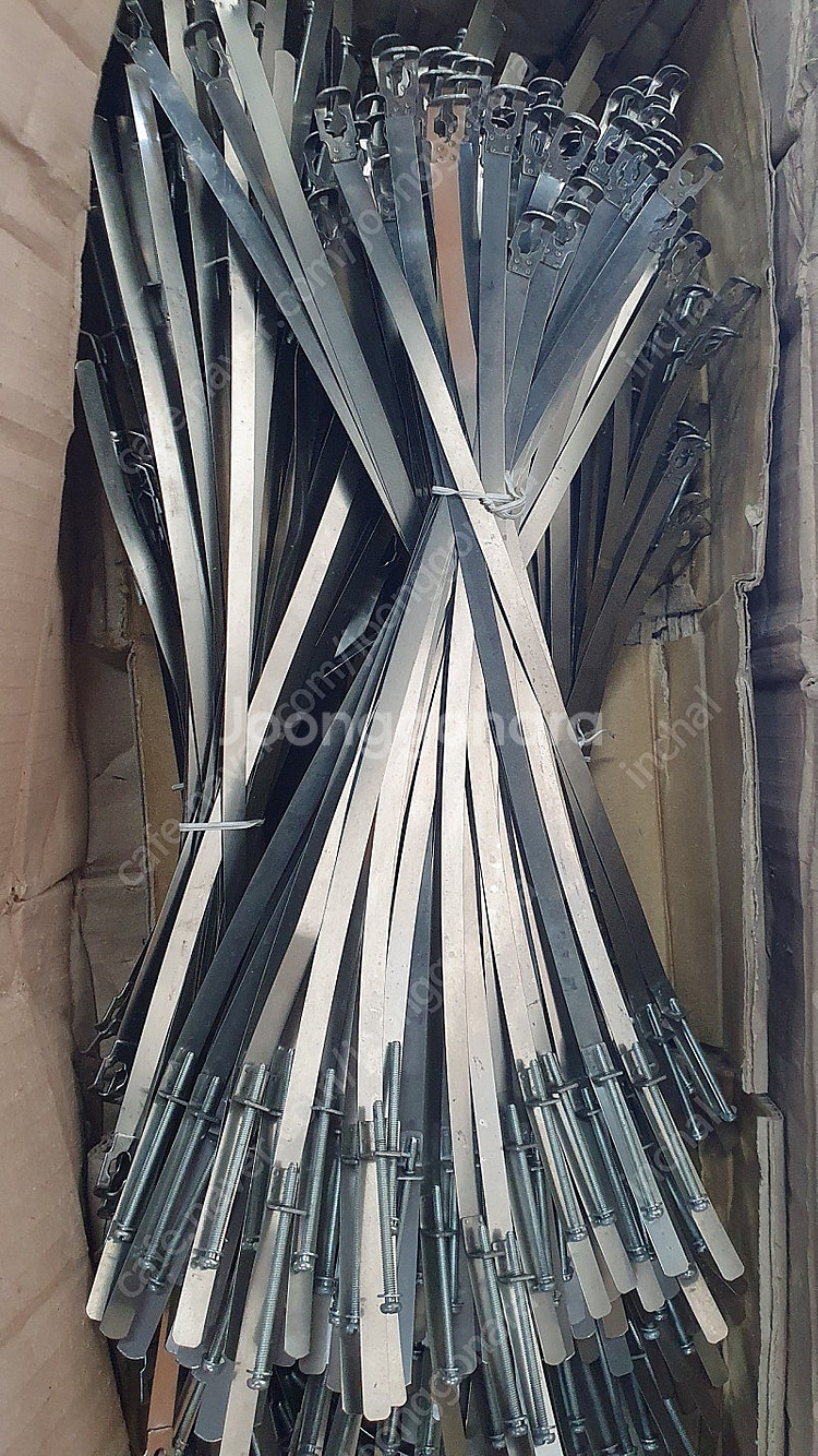 스텐 반도 써스 밴드 125mm 닥트 자바라 조임--0