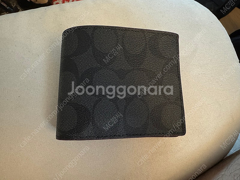 코치 남성 반지갑 블랙 새상품--0