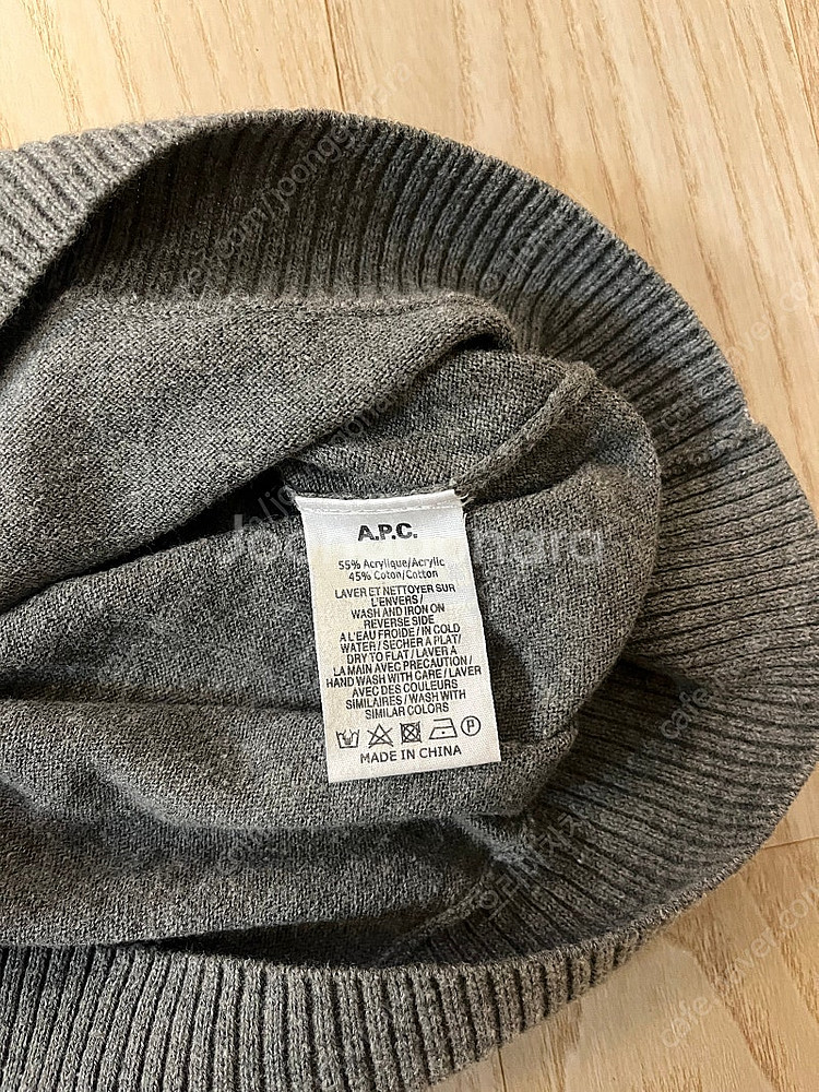 아페쎄 A.P.C / 크루넥 니트 그레이 / S사이즈--2