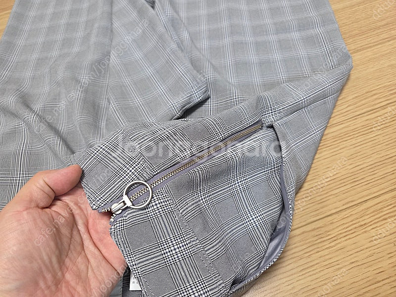 JJ 지고트 체크 와이드 팬츠 판매합니다.--6