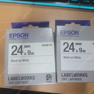 엡손 정품24mm 라벨지 4개