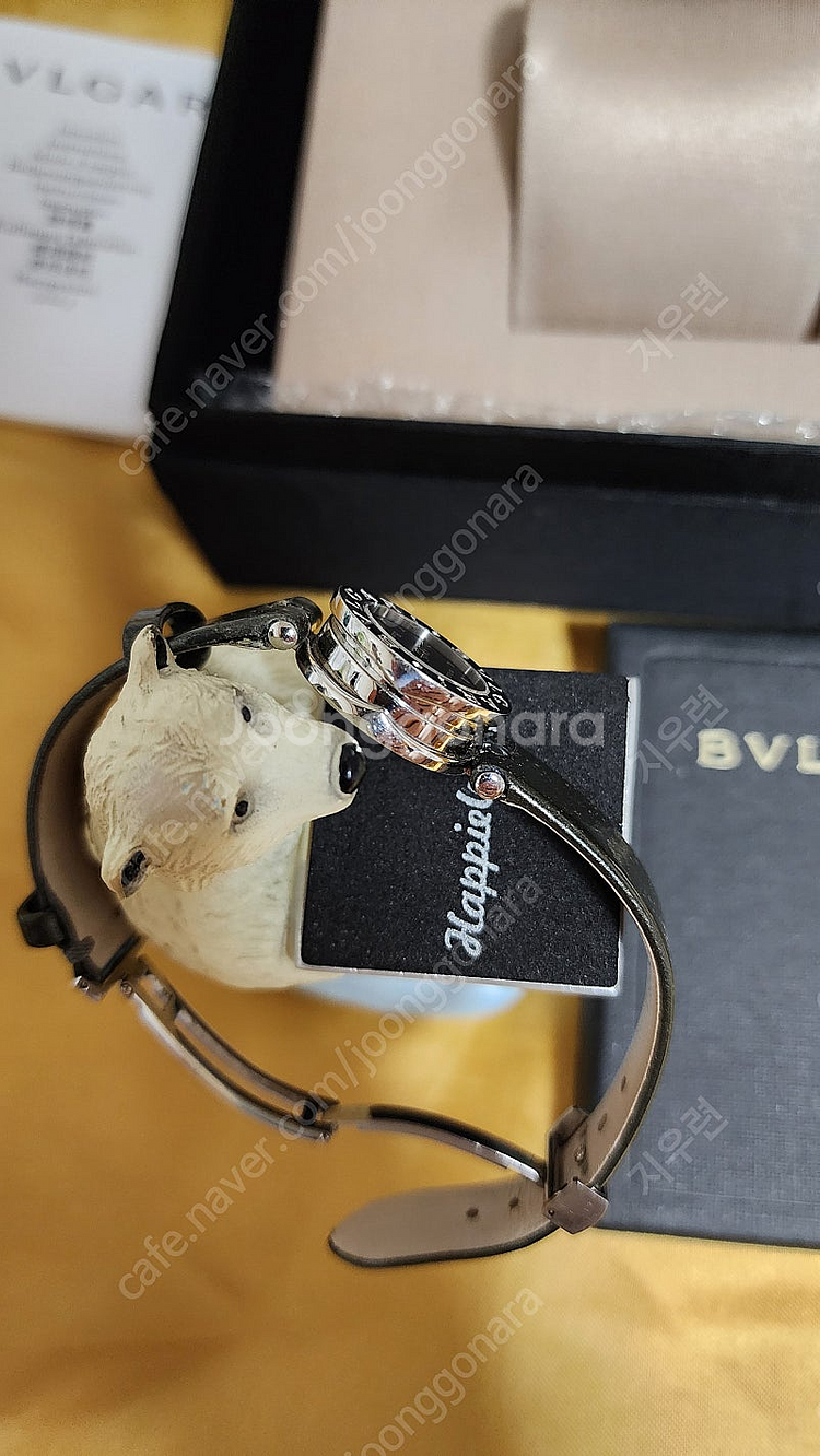 불가리 BVLGARI 비제로원 불랙다이얼 올리브그린밴--3