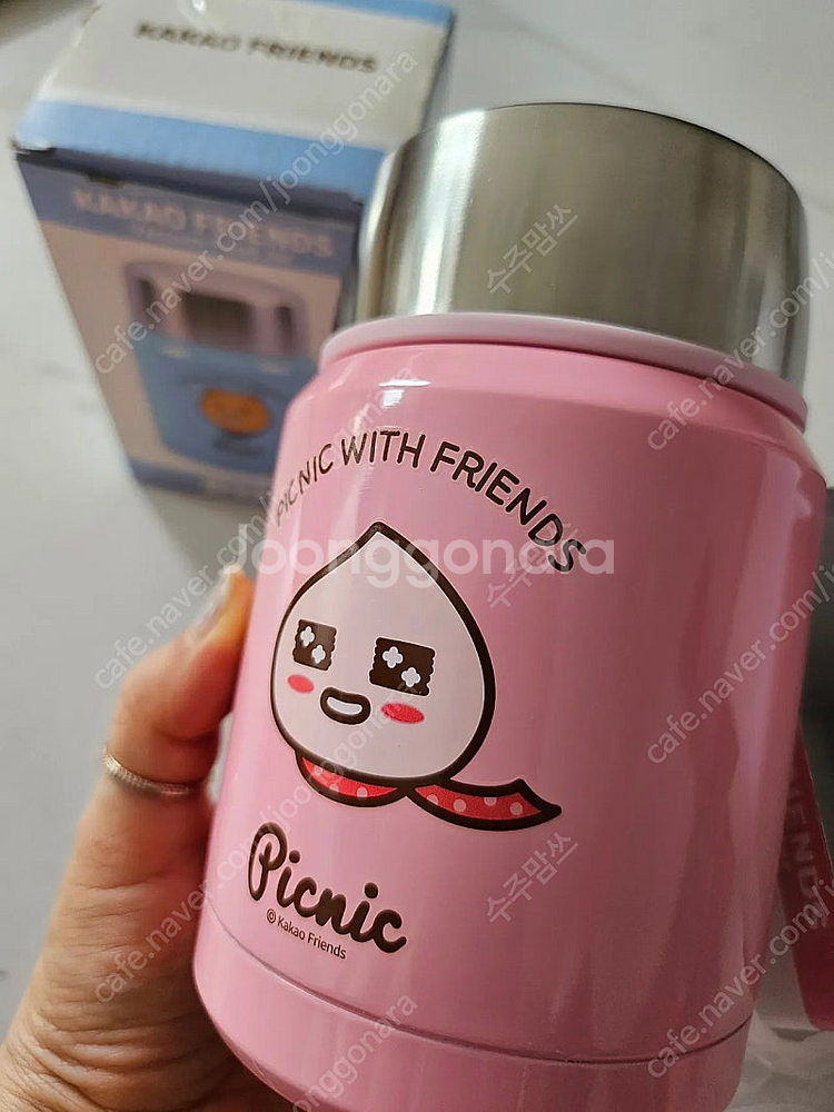 카카오프렌즈 보온죽통 새상품 두개일괄--1