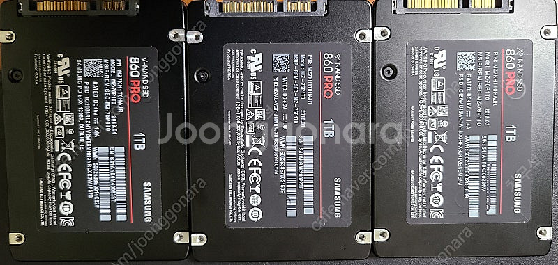 삼성 860 PRO 1TB 3개 (3D NAND MLC...--0