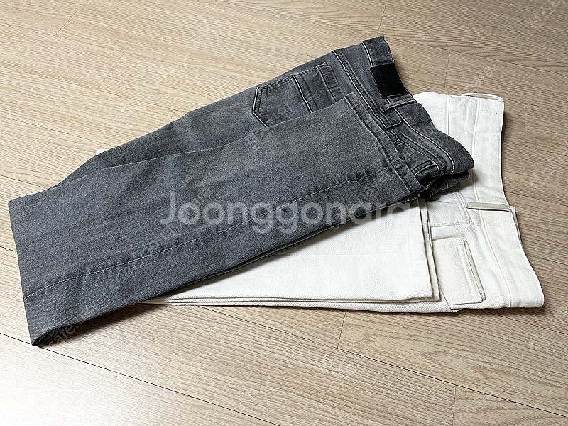 에르메네질도 제냐 데님팬츠 화이트/그레이 33사이즈 [...--0