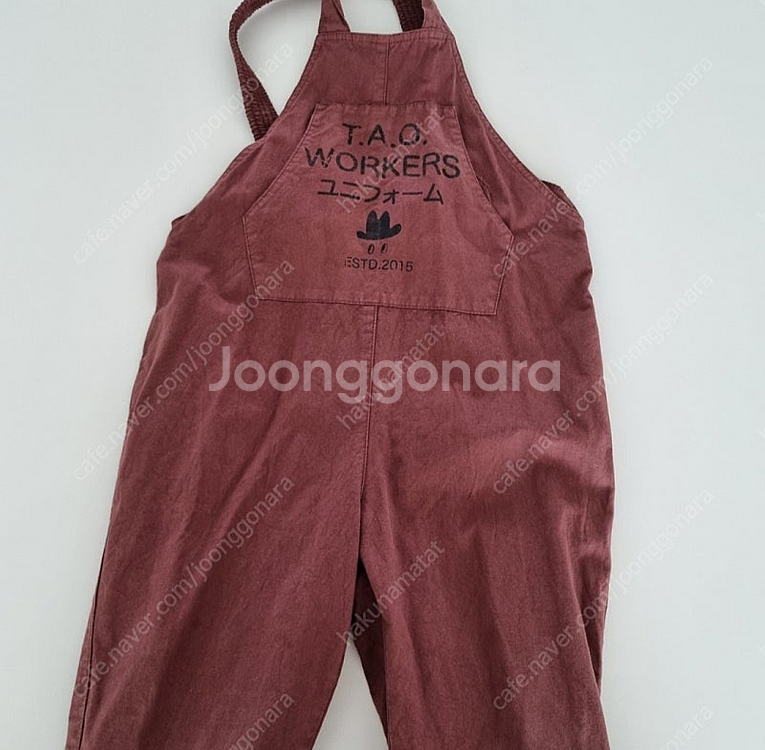 타오 워커스 멜빵바지 6y 중고--7