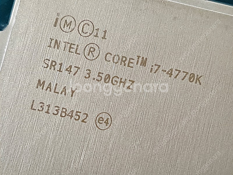 인텔 i7 4770k 하스웰 CPU 4.5만원 반택포--1