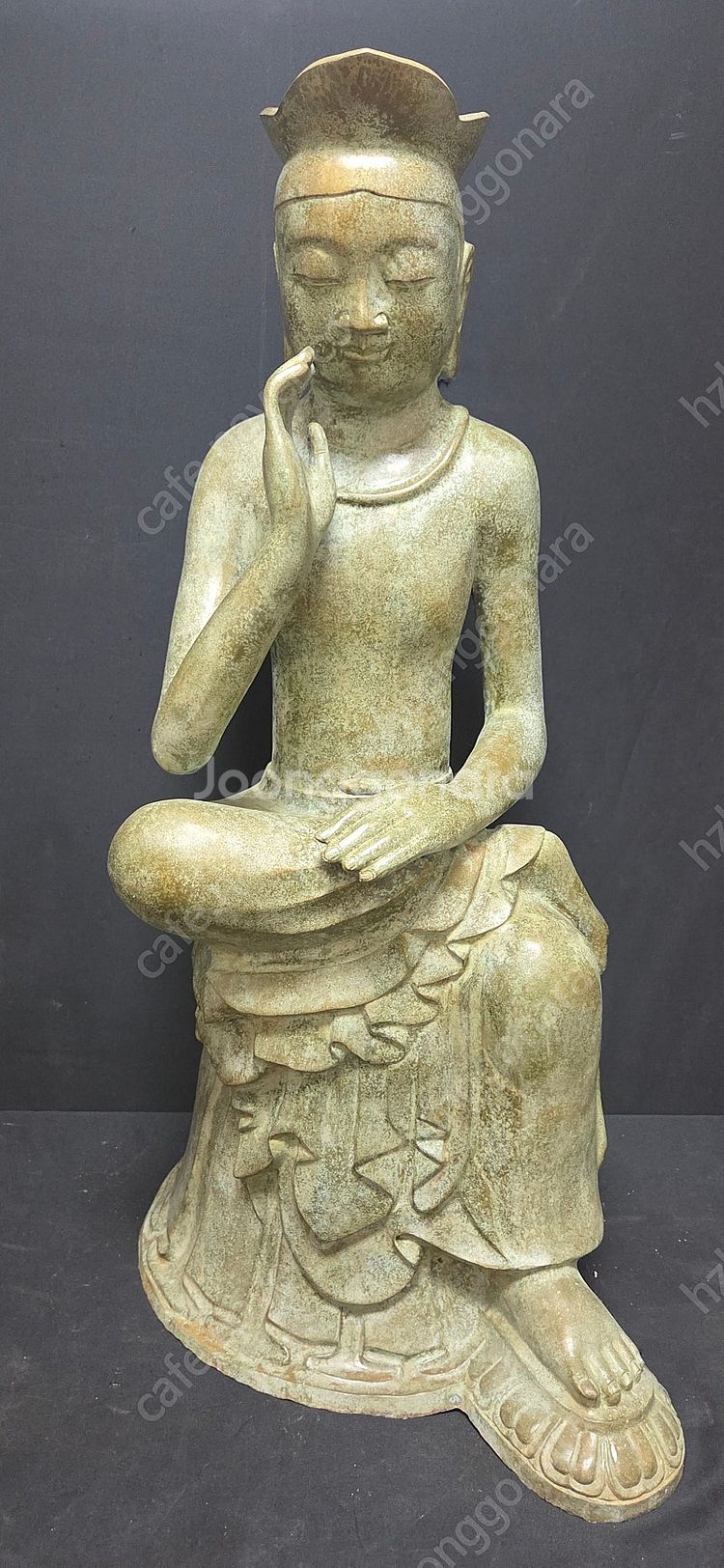 황동 반가사유상 불상 (높이 92cm)--0