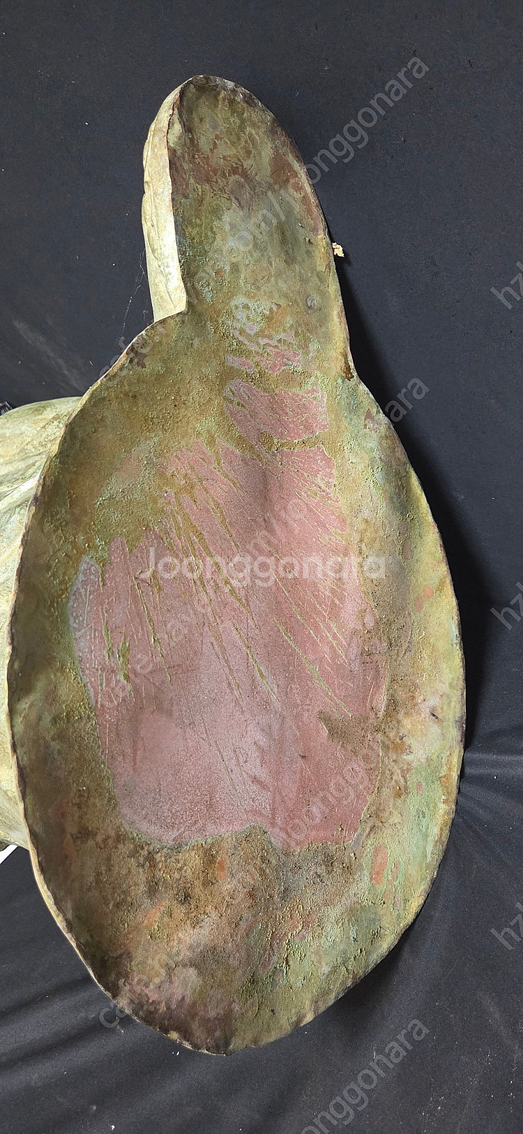 황동 반가사유상 불상 (높이 92cm)--4