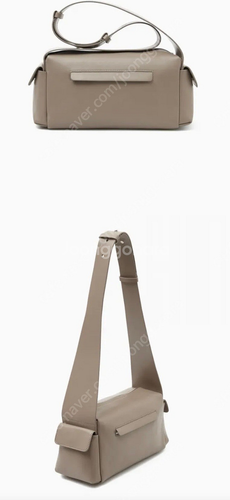 COS 코스 크로스바디 포켓백 다크베이지--5